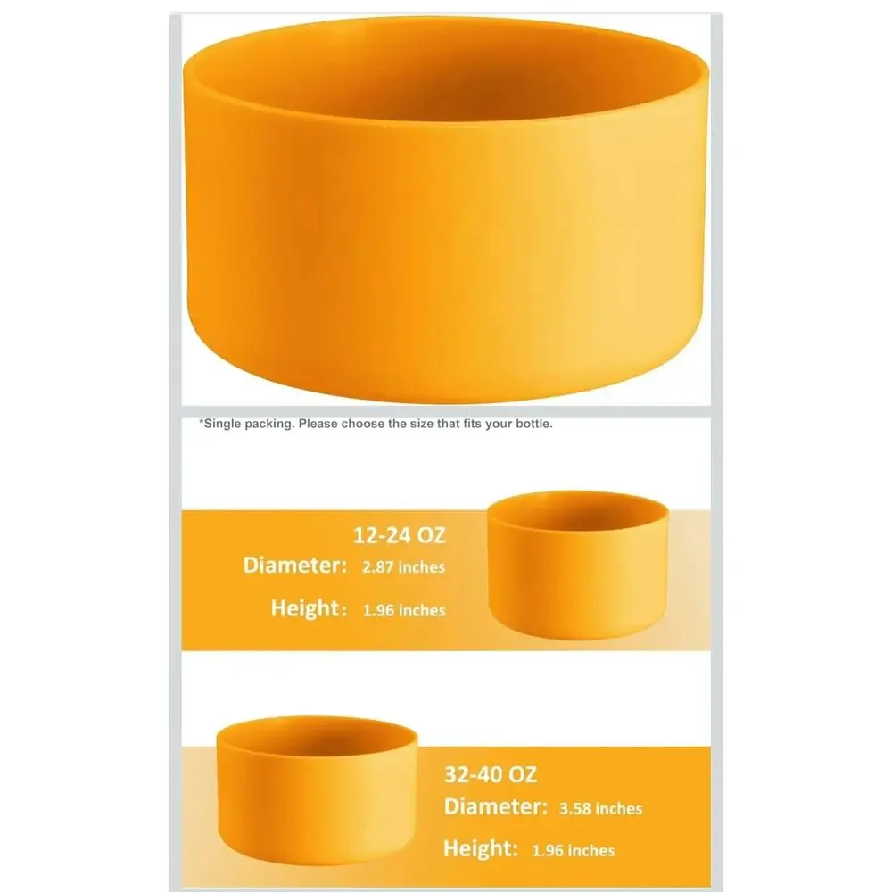 13108 Bullseye GLOW IN THE DARK Orange Silicone Boot Cover Tumbler Topper